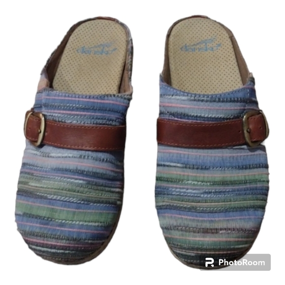 Dansko Jute Slip On Clogs  Artisan Weave Size 37 Shoes - Picture 2 of 11